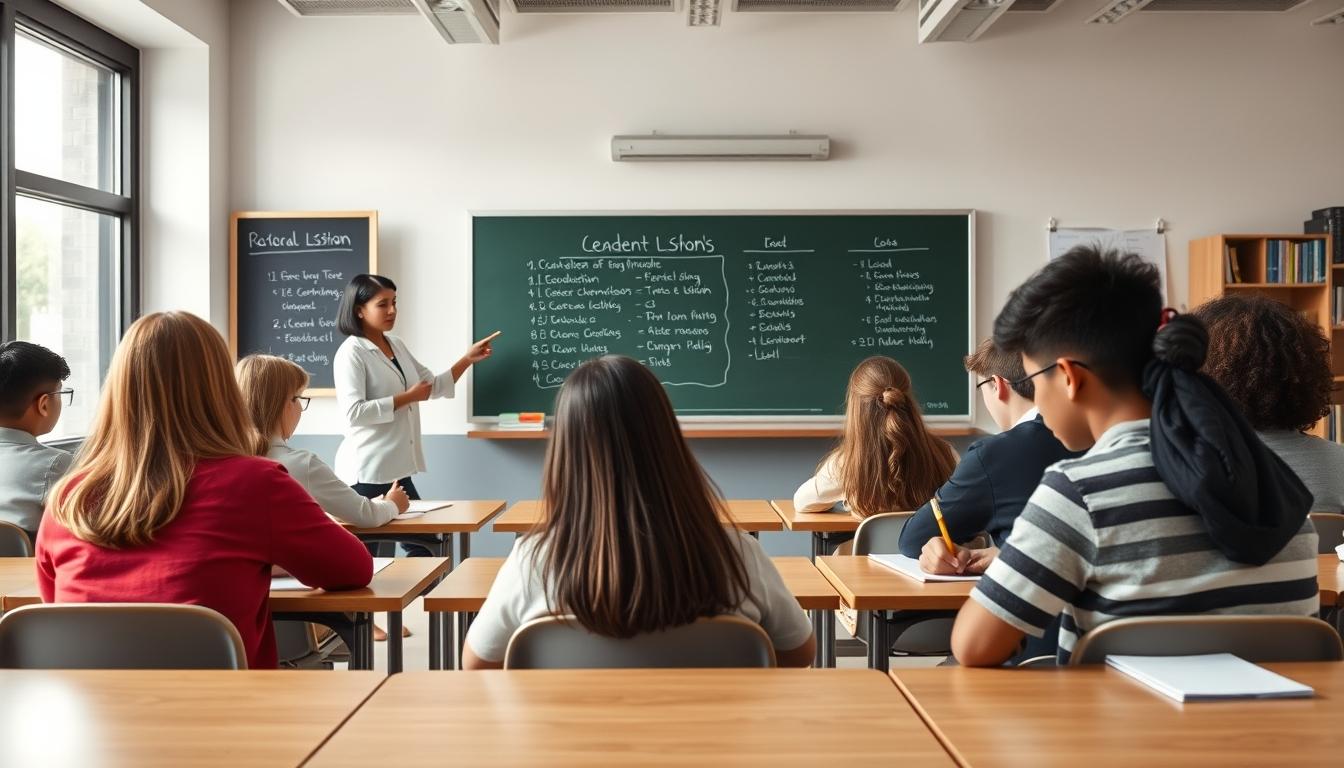 Student preparing for exams with study materials