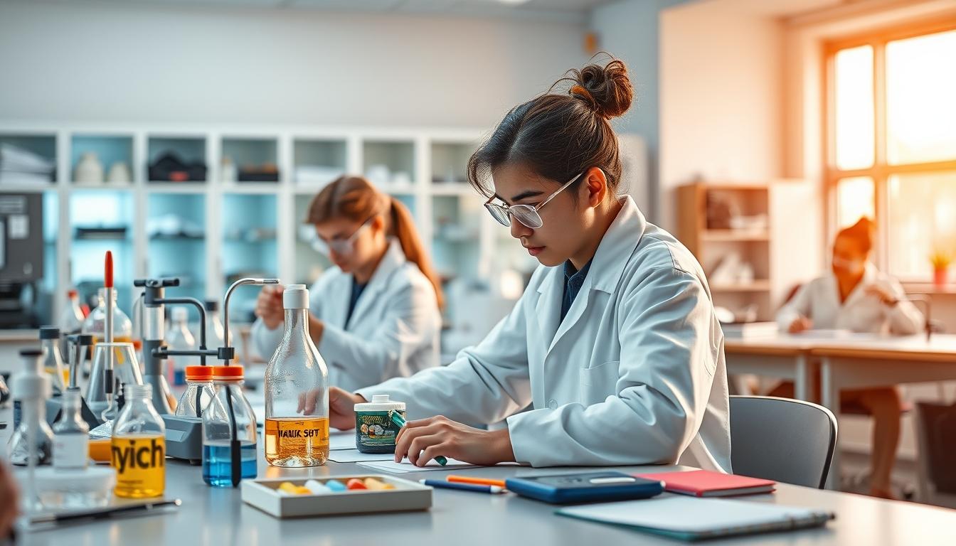Students collaborating in study space