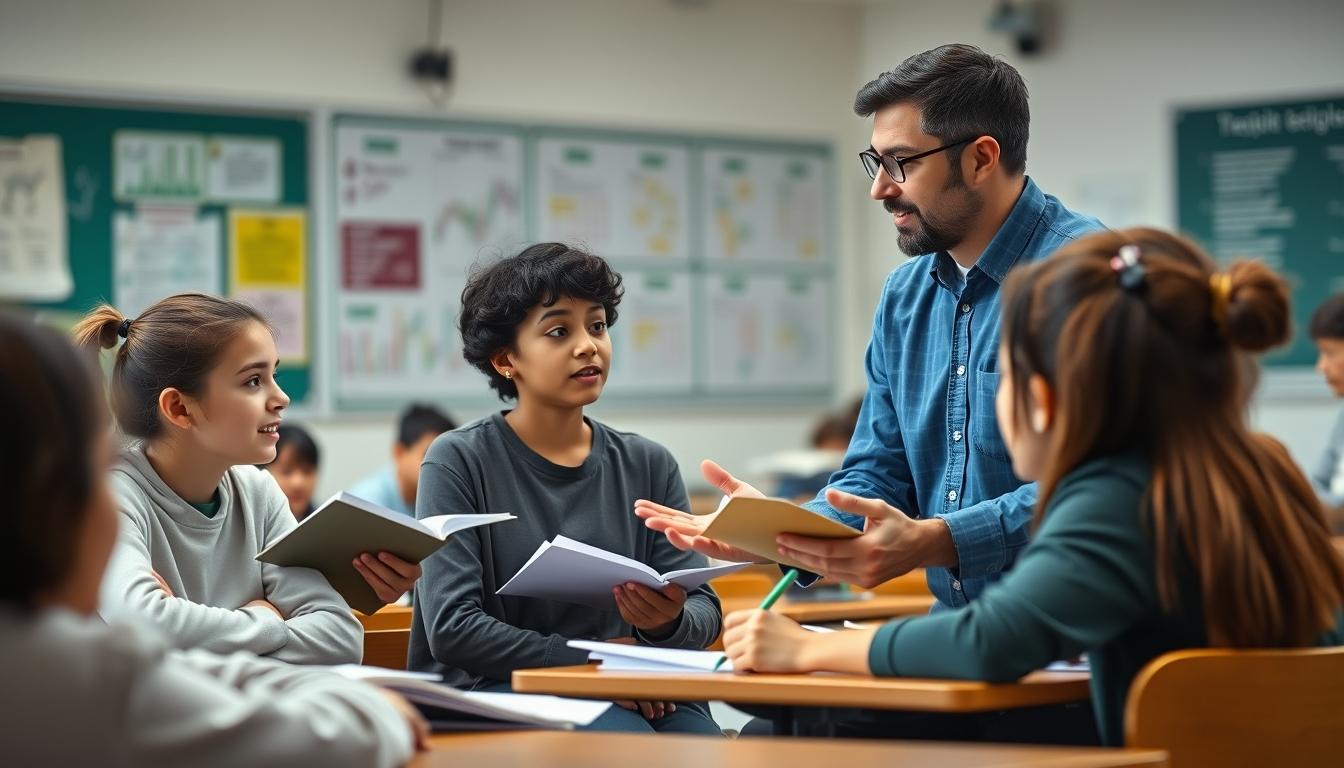 Students working in research laboratory
